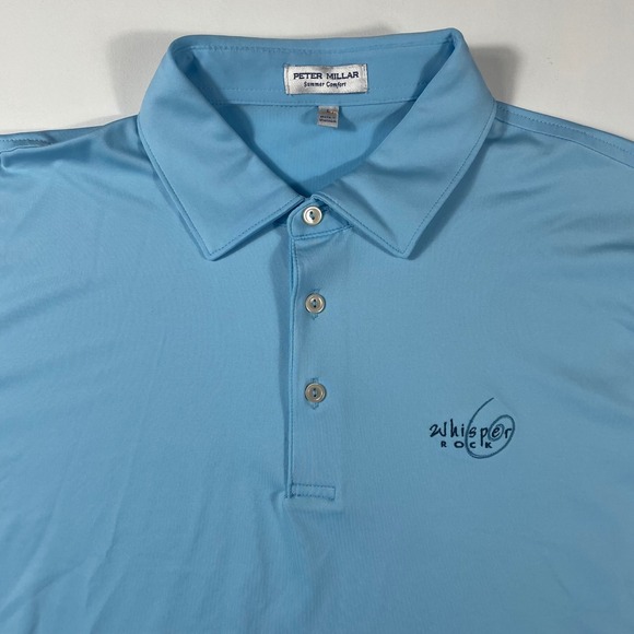 Peter Millar Other - Peter Millar Summer Comfort Polo Shirt Mens Large Whisper Rock Light Blue